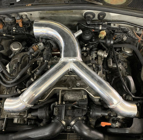 Y pipe no intake 2.5” inlet